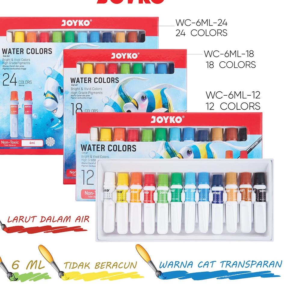 

Ready Menarik Cat Air Water Color Joyko WAC-6ML