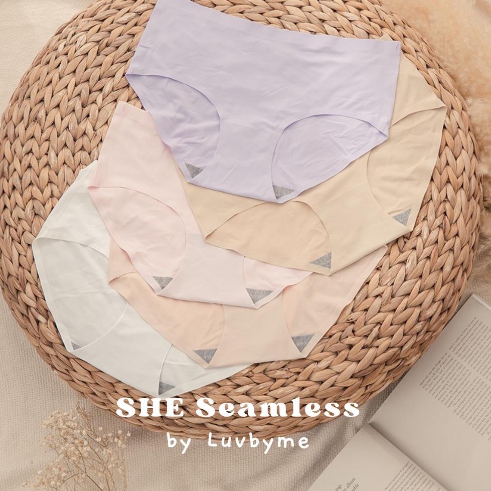 [ luvbyme ] SHE Seamless Underwear Zerofeel Silky Panties (KODE 2058)