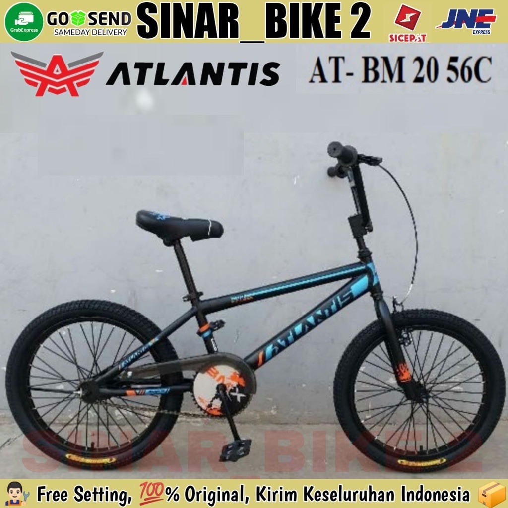 Sepeda Anak BMX 20 Inch ATLANTIS 56C COASTER Ban 2.40