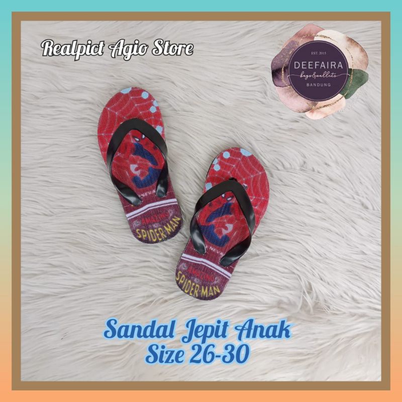 Sandal Jepit Anak Lucu model Laki laki 26-30