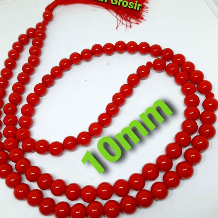 ➢ TASBIH BATU MARJAN 10MM 99BUTIR ORIGINAL ♕