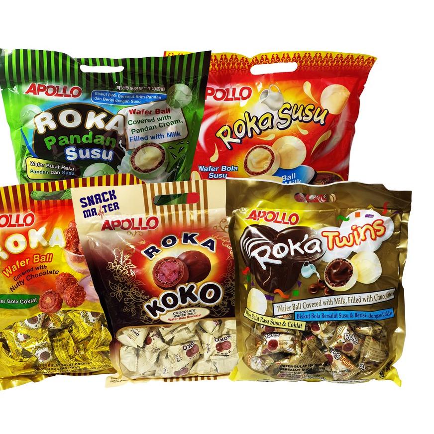 

Terbaru dan terlaris Apollo Roka Wafer Ball Chocolate -Netto 300gr !