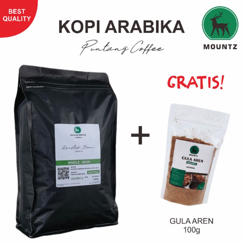 

Biji Kopi Espresso Arabika Natural 1kg | Puntang