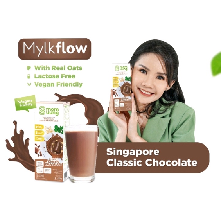 MOM UUNG ASI BOOSTER OAT MILK / SUSU ASI BOOSTER EKSTRAK KELOR DAN KATUK NATURAL HALAL BPOM / SUSU PELANCAR