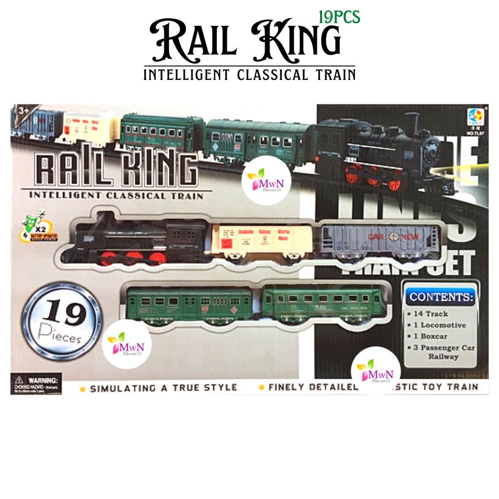 MWN.TOYS Kereta Api Rail King 19 Pcs No.JS1705