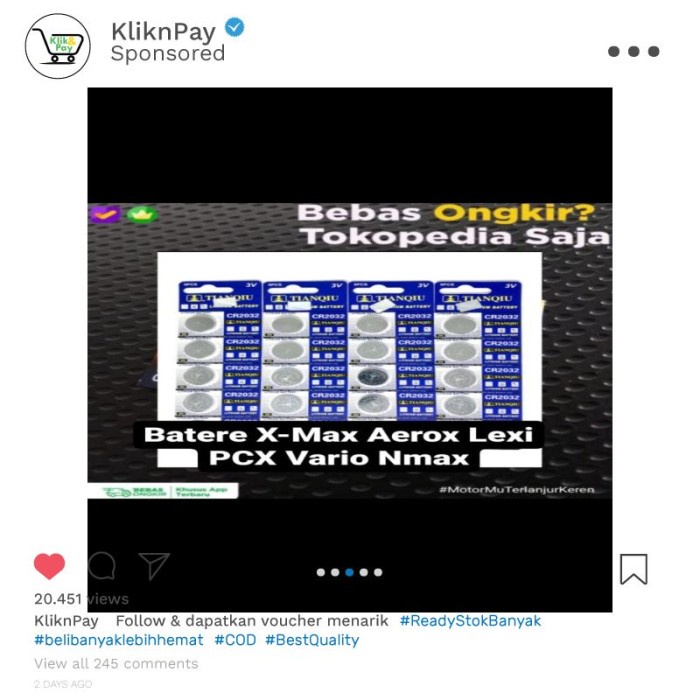 $+$+$+$+] Battery Batrei Baterai Remot keyless Motor Honda Vario 150 Original