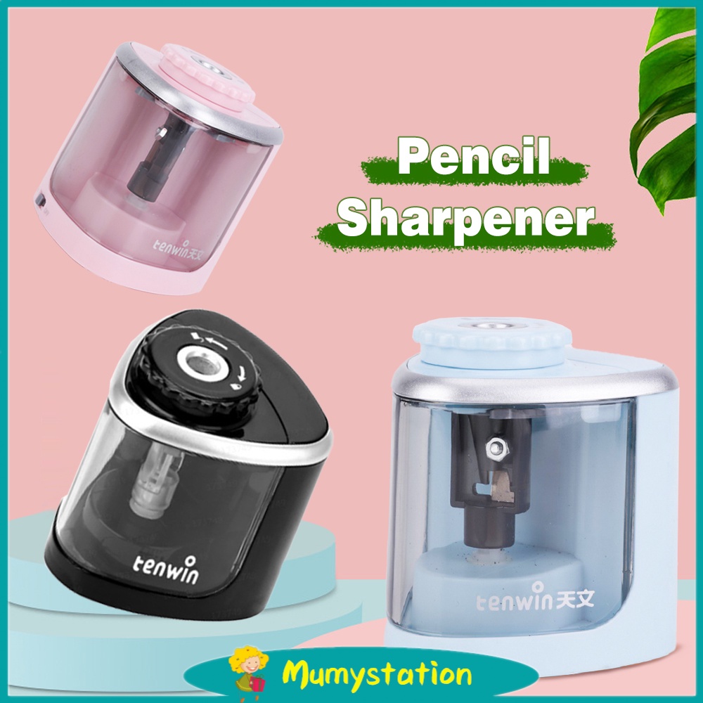 Mumystation Rautan Pensil Putar Elektrik Dan Manual/Serutan Pensil Elektrik Pencil Sharpener