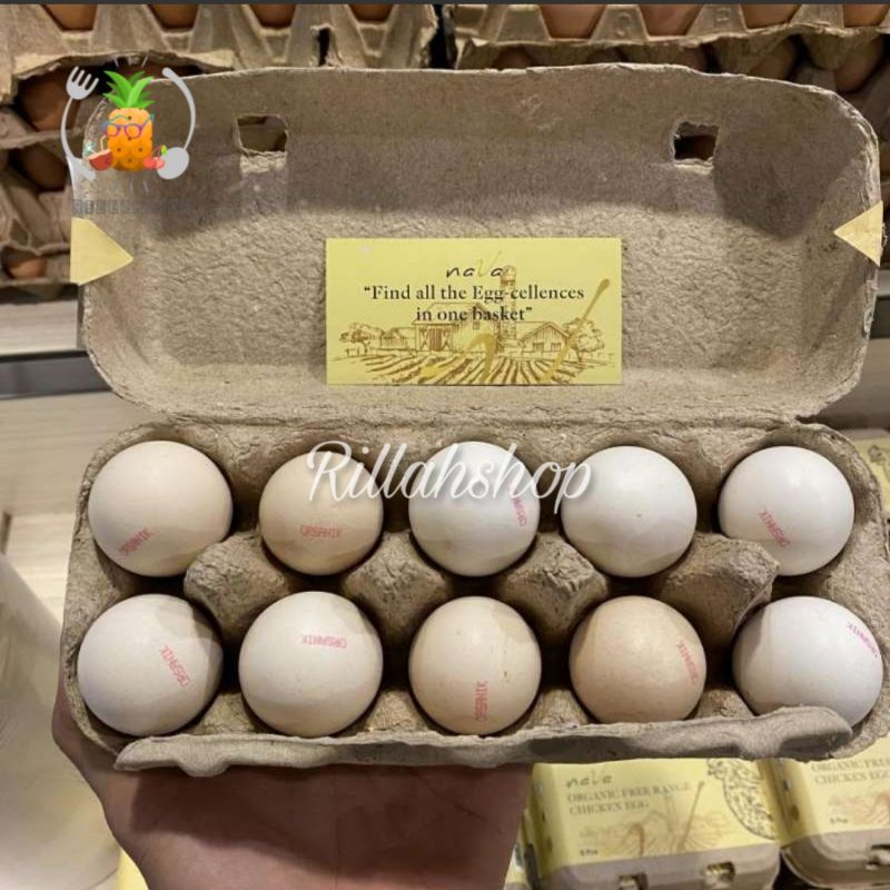 

nava telur ayam organik free range chicken isi 10