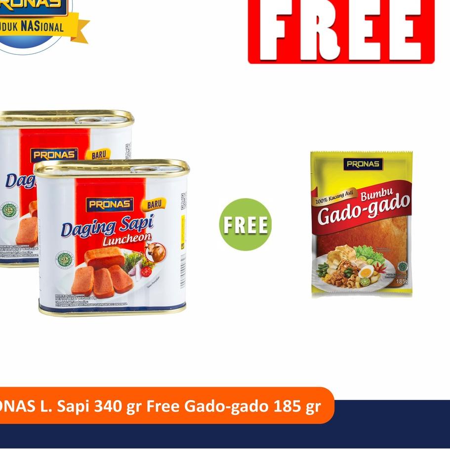 

◊ PRONAS Paket Excusive Luncheon Sapi 340 g FREE Gado-Gado 185 g ✼