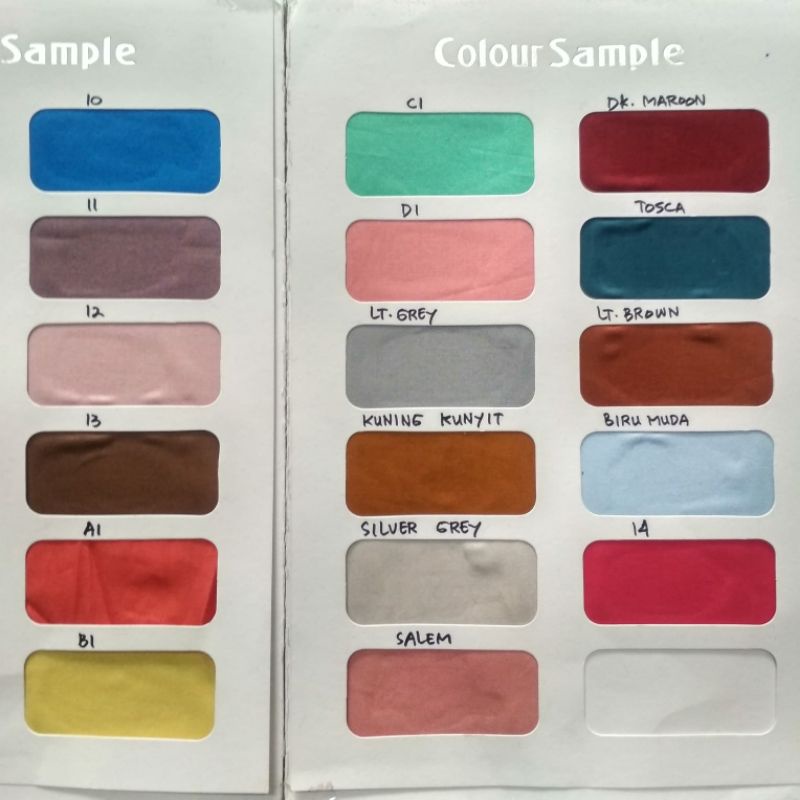 Katun Jepang Polos By Tokai Senko