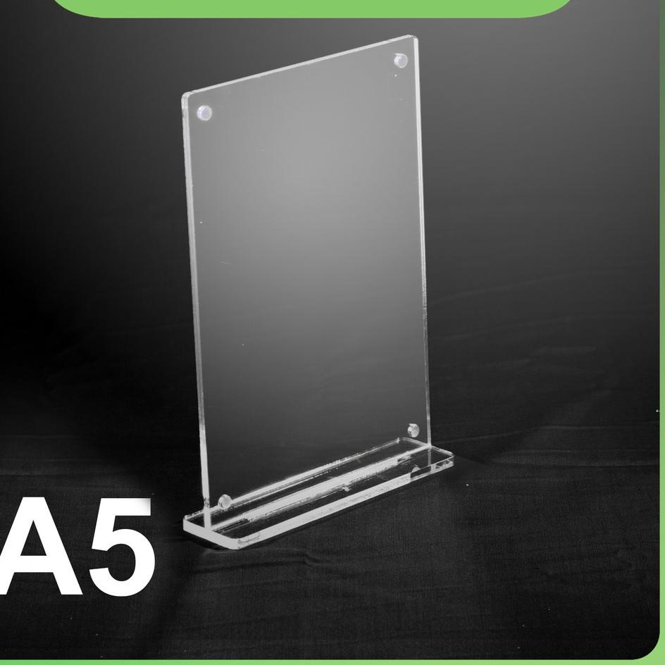 

Dijamin Senang Tempat Brochure - Papan Menu - Tent Holder Acrylic/Akrilik Ukuran A5