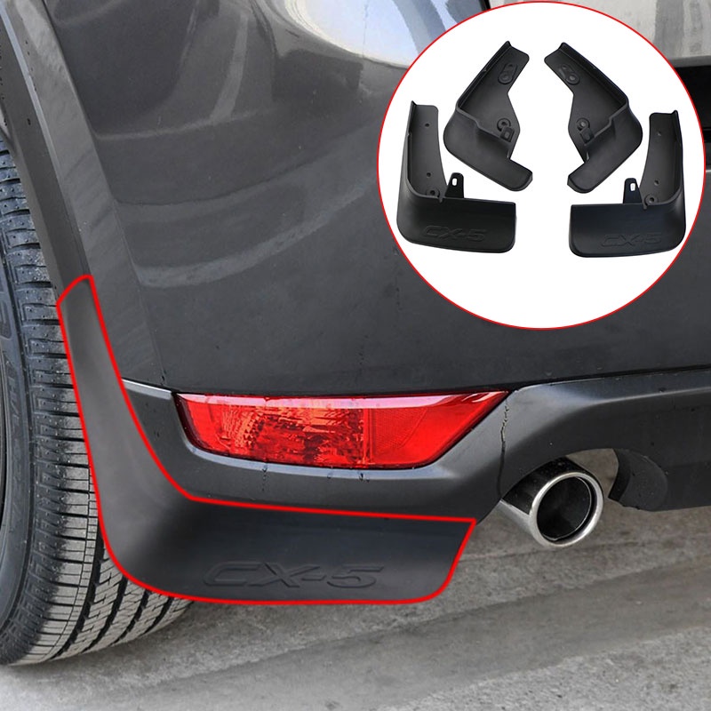 4pcs Flaps Lumpur Mobil Untuk Mazda CX-5 CX5 20182019 2020 2021 Mudflaps Splash Guard Depan Belakang Mudguards Fender Protector