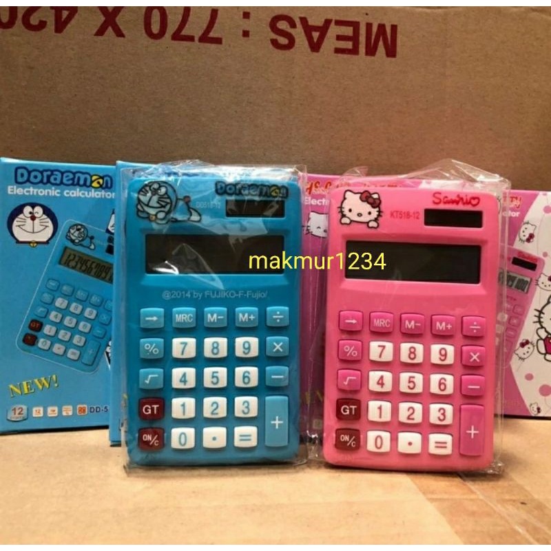 

kalkulator sanrio kitty doraemon kalkulator saku kitty