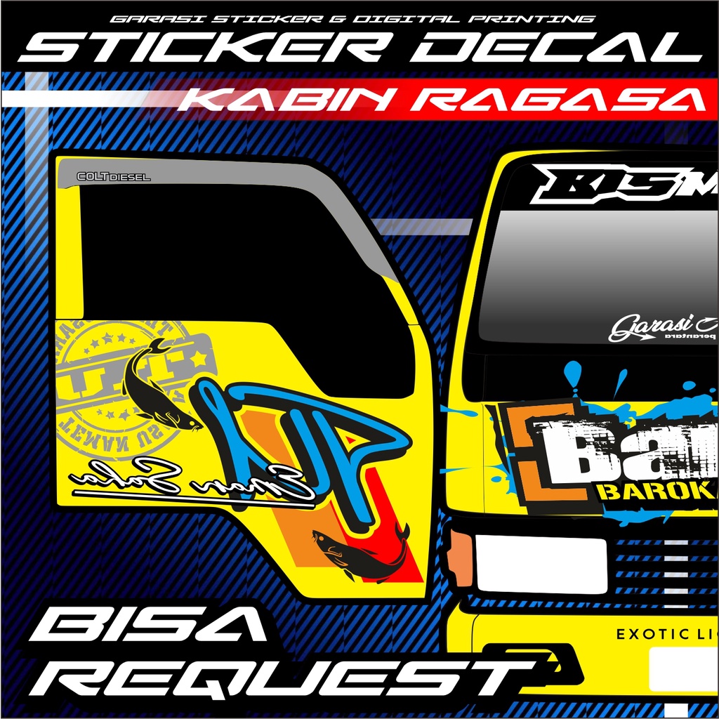 STICKER DECAL KABIN RAGASA