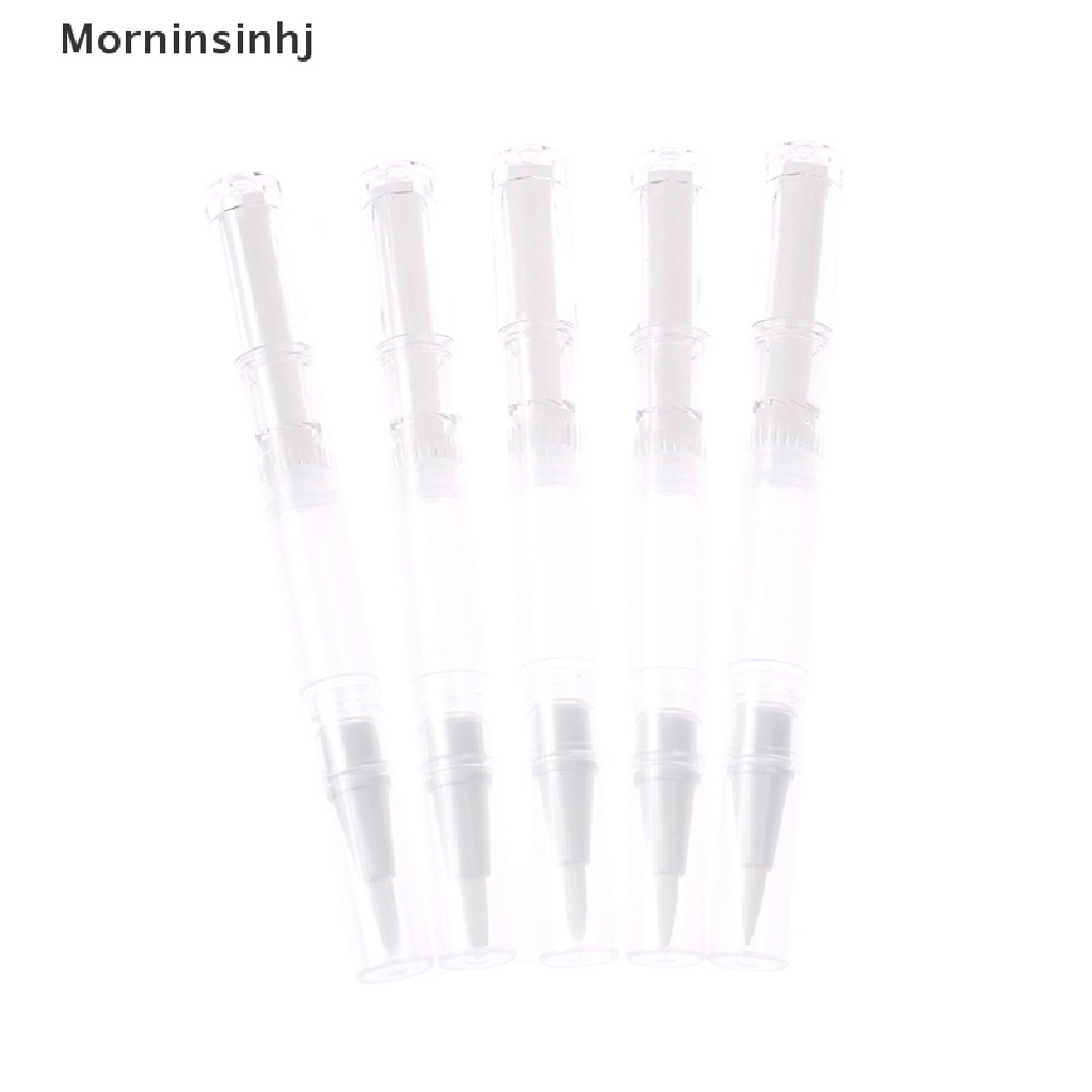 Mornin 5pcs 3ml Travel Pen Twist Kosong Dengan Kuas Wadah Kosmetik Minyak Kuku Lip Balm id