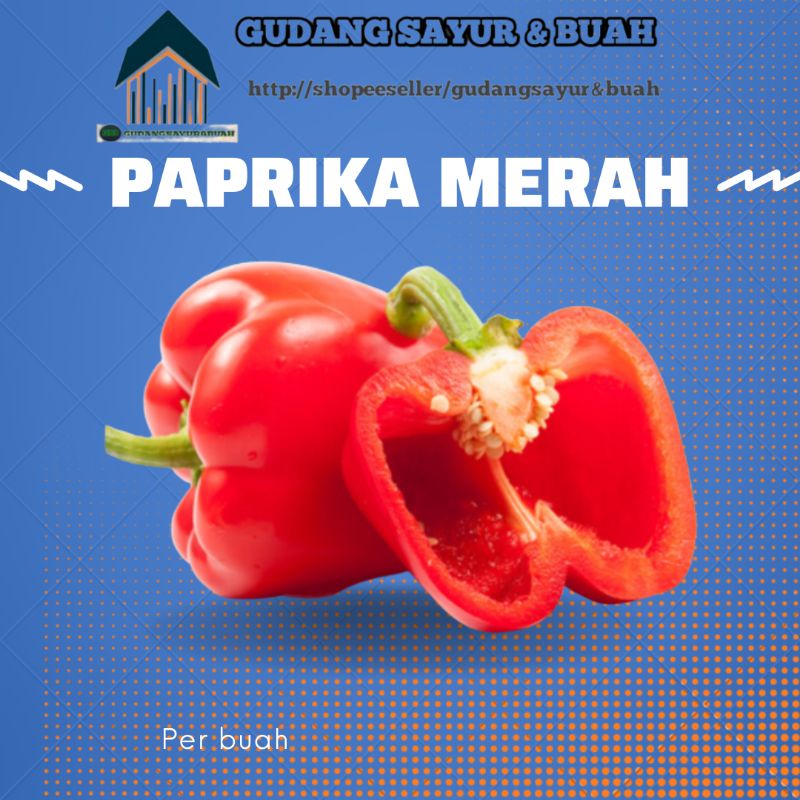 

Paprika Merah Fresh per buah