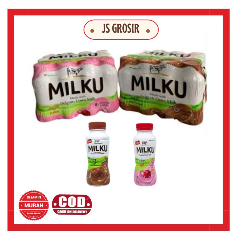 

Susu Milku Botol Coklat Strawberry 200ml
