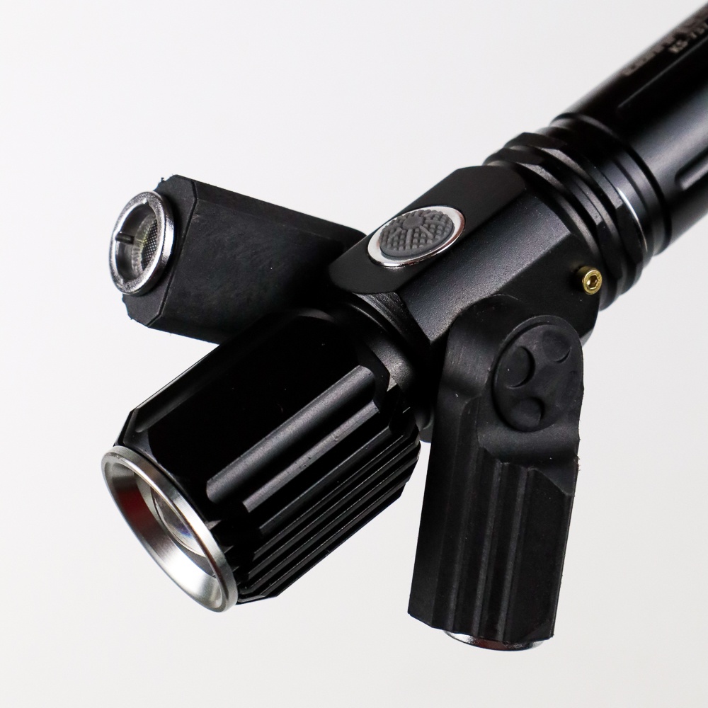 TERMURAH TaffLED Senter LED Telescopic Zoom Cree T6 + Dual XPE 1500 Lumens