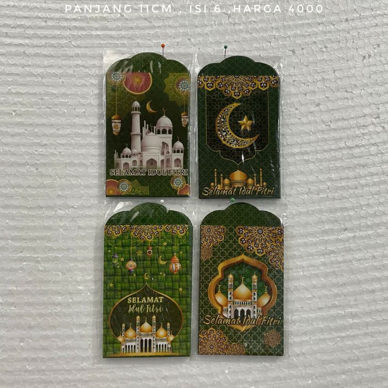 

amplop pendek lebaran uang tekuk bahan tebal