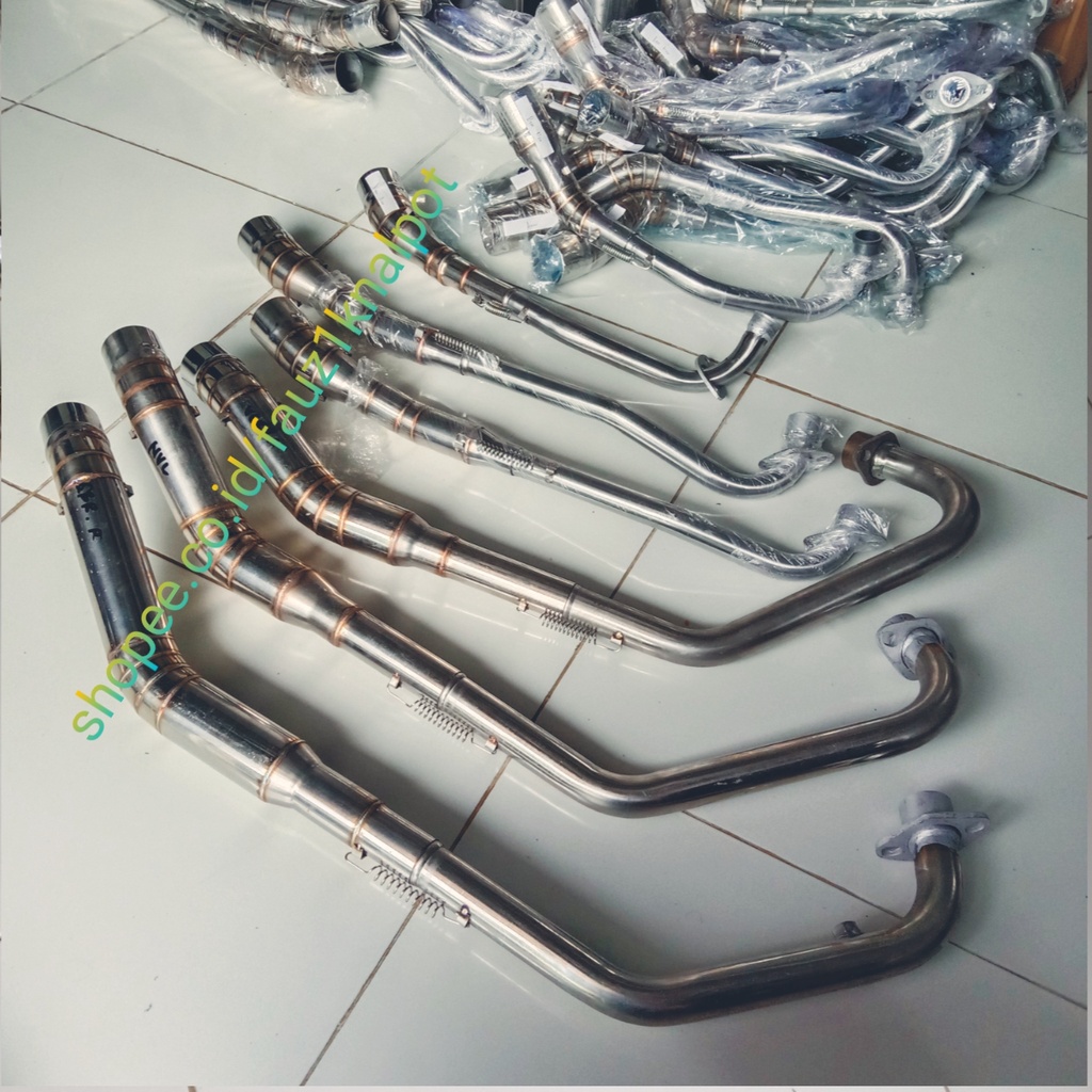 Leher gulubanyak knalpot racing Supra x 125 Revo Jupiter satria Fu Tiger Vixion