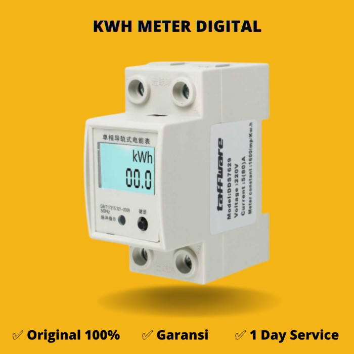 Listrik Kwh Meter Digital 1 Phase / Alat Pengukur Listrik Voltmeter Watt Meter