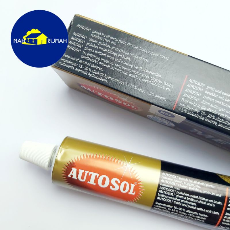 Autosol Metal Polish (100% Asli Original German) - 75gram 75gr 75 gr