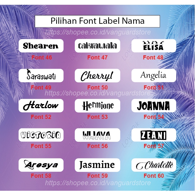 CUSTOM LABEL NAMA SERAGAM ANAK SEKOLAH KAOS ANAK STIKER SABLON SETRIKA PESANTREN NAME TAG LAUNDRY