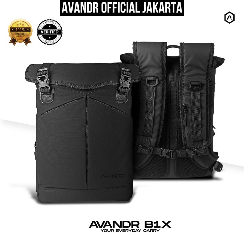 AVANDR B1X Backpack Pria Waterproof Tas Laptop Ransel Pria Multi Pocket