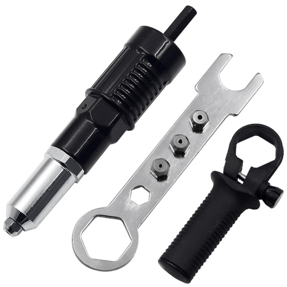 Lanfy Electric Riveting/Paku Tembak Listrik Elektrik|Riveting Tool Riveter Adaptor Sambungan Bor Riveting Insert Nut Tool Air Nailer