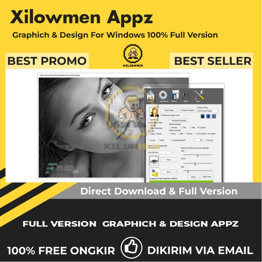 [Full Version] Laser Photo Wizard Professional Pro Design Graphics Lifetime Win OS