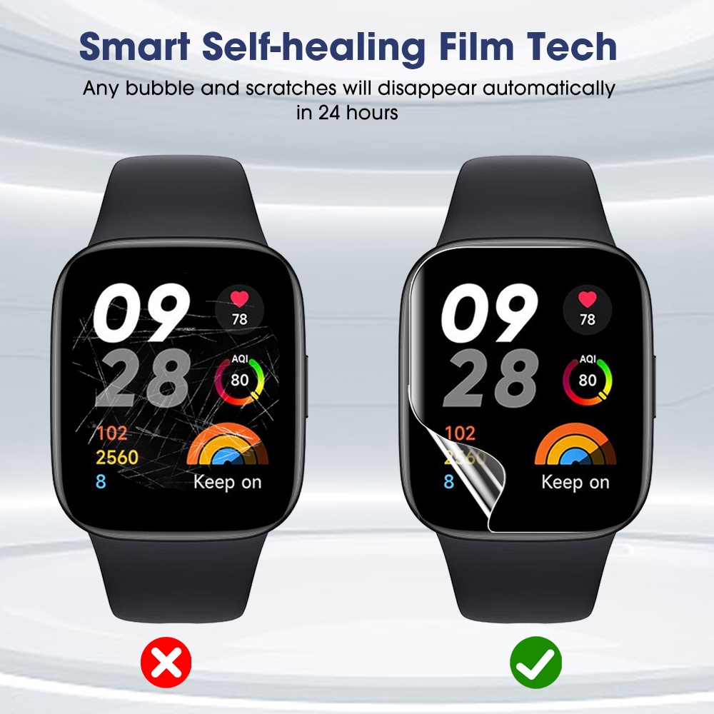 20d Smartwatch Hydrogel Film Cakupan Penuh Film Pelindung Layar Arloji Film Laminasi Ultra Clear Anti-Smudge Watch Film Untuk Redmi Watch3