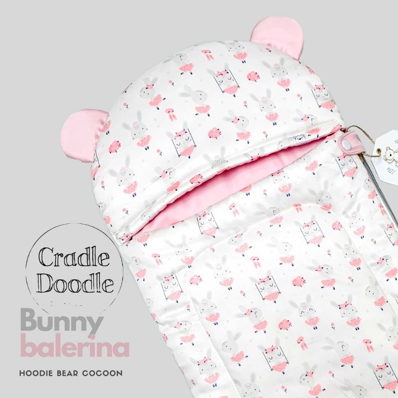 cradle doodle baby cocoon hoodie bear (new)