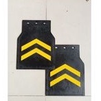 Karpet Lumpur mobil Pickup karpet ceceret roda Lis warna warni karpet Sersan Kuning Emas  Mudguard Universal ukuran 22x26cm satu pasang 2 pcs setting bisa posisi depan atau belakang