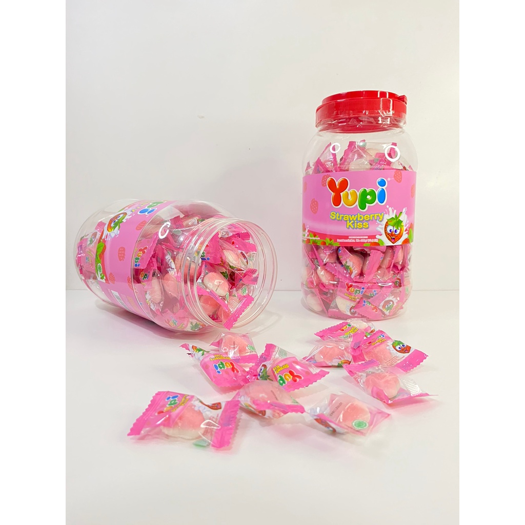 

Permen Yupi Strawberry Toples 300gr