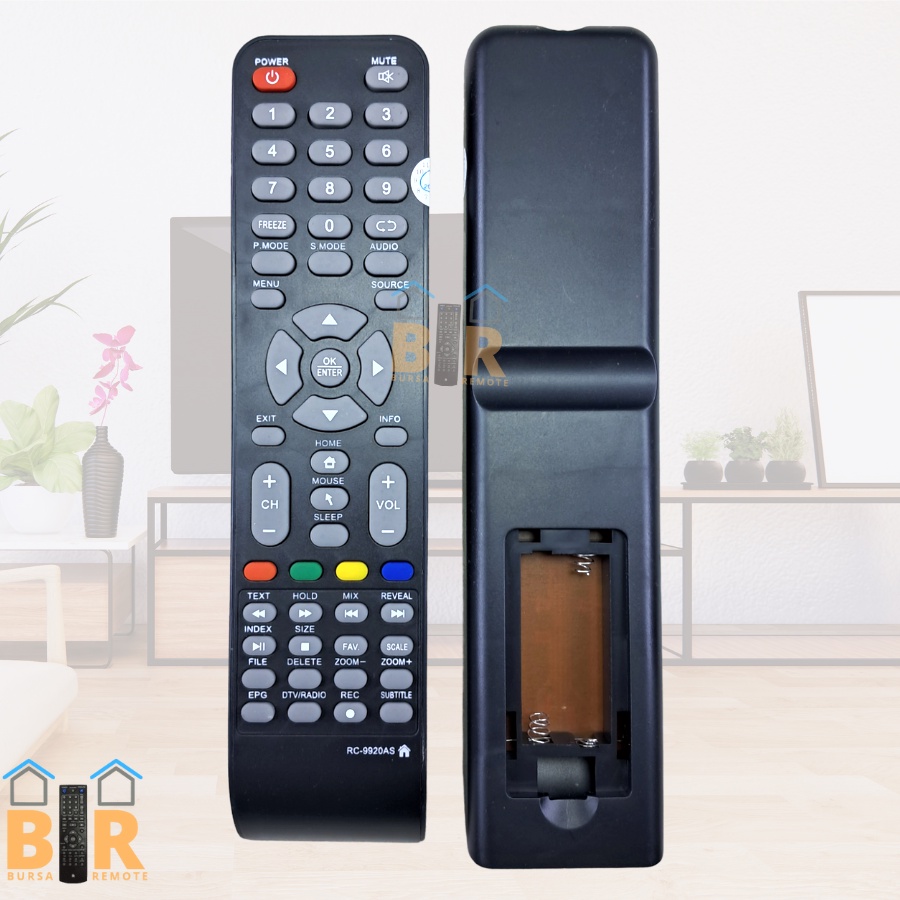 Remot Remote Smart TV LCD LED Akari 9920AS langsung dapat digunakan