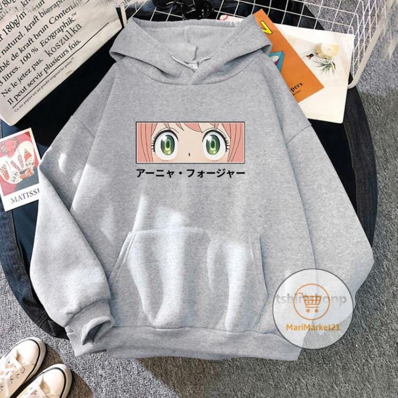 Jaket Jacket Jamper Hoodie Hodie Hoodi Hodi Sweater Switer Sweter Sweatshirt Anime Spy x Family Anya