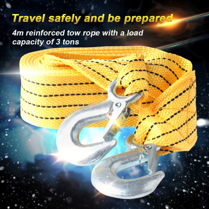 Terlaris Kabel Derek Mobil, Trailer Truk Derek Tali Tarik 3 Ton 4M Nilon