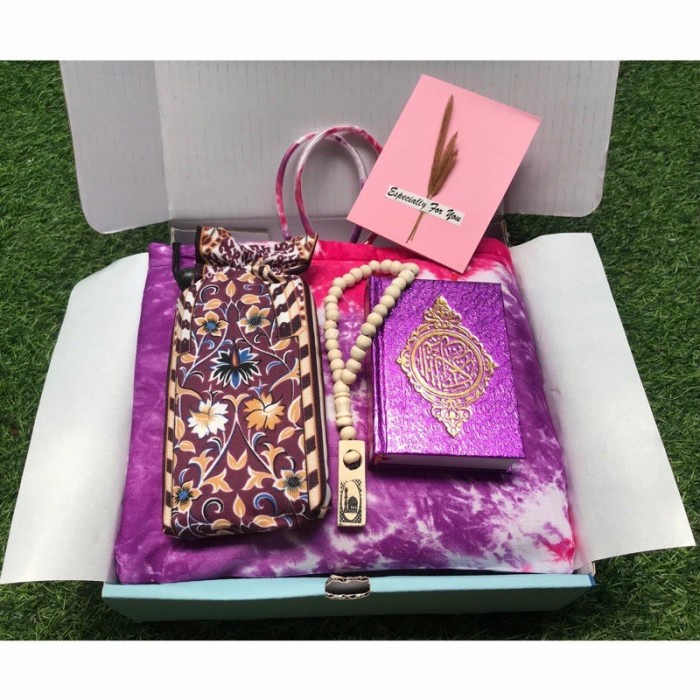 

(COD) Parsel Ramadan Paket Mukena Alat Sholat Wanita Hadiah Lebaran Mahar - paket komplit