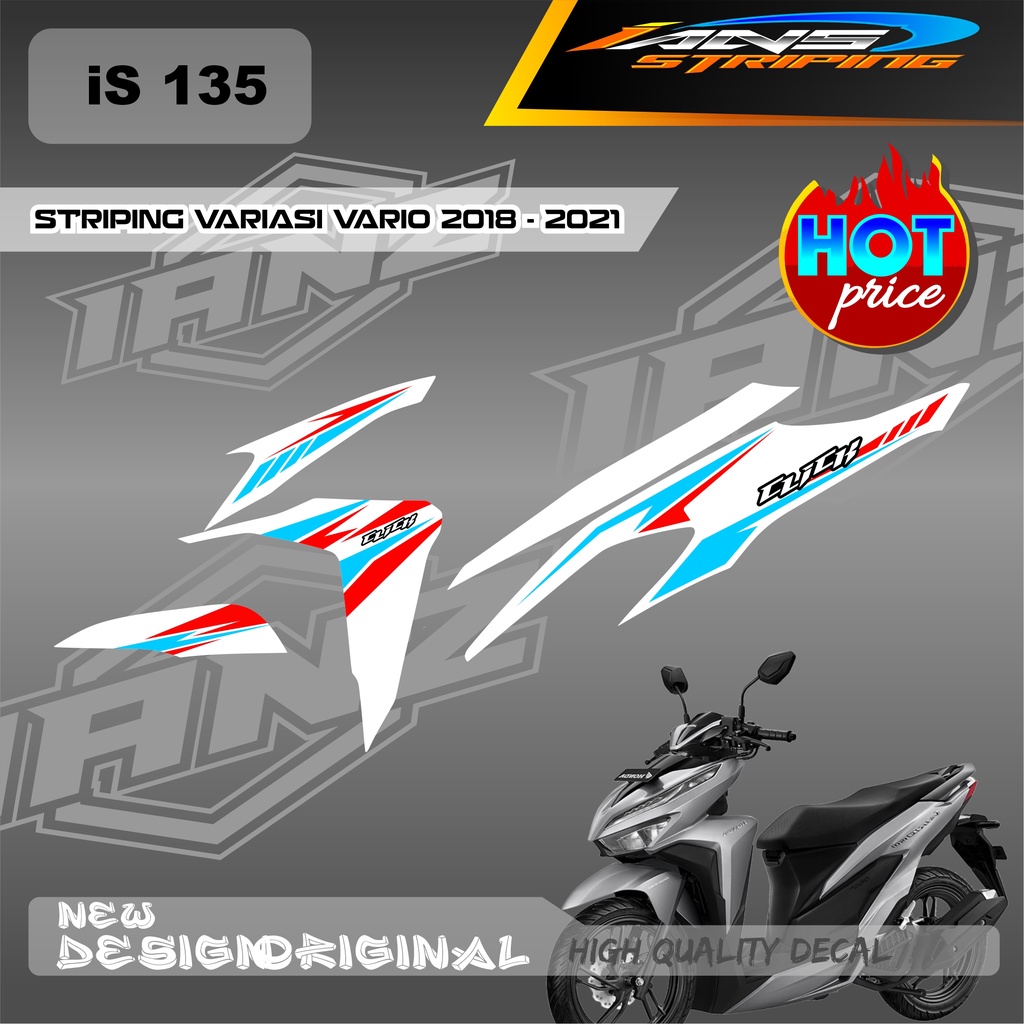 NEW STRIPING VARIO Led Vario 150 MOTIF GRAFIK RACING BAHAN HOLOGRAM / NON HOLOGRAM IS135