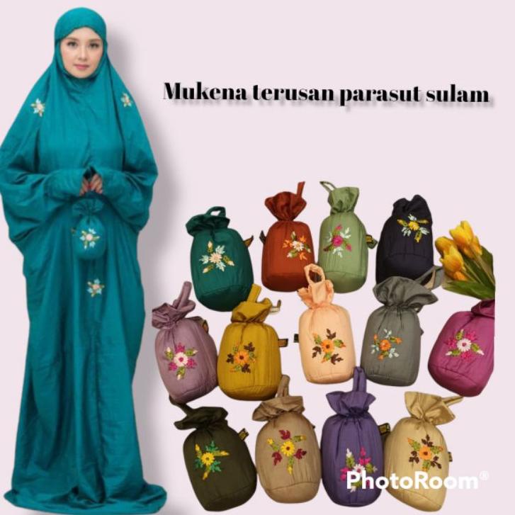 ► (BISA )Mukena terusan parasut mukena parasit mukena traveling jumbo adem nyaman ➪