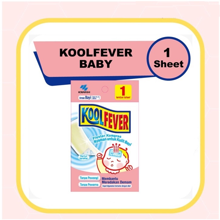 KoolFever Plester Demam Komprees Bayi / Anak / Kool fever - SATUAN / 1 lembar