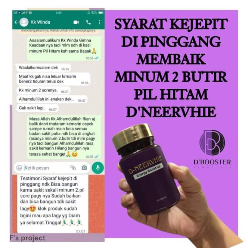 D-NEERVHIE ENERGY BOOST UP 100% ORIGINAL MALAYSIA