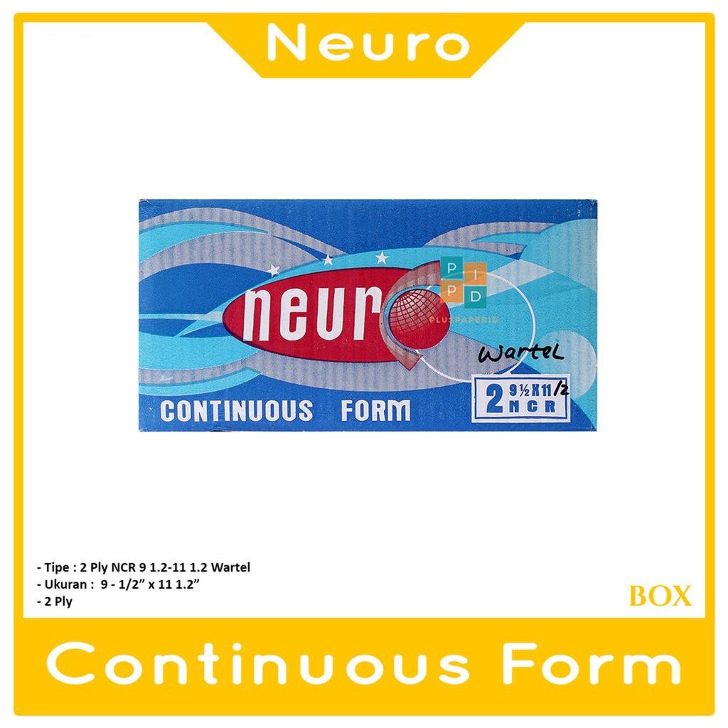

NEURO - Continous Form 2 Ply 91/2 x 11/2 ( K2 Wartel ) - Box
