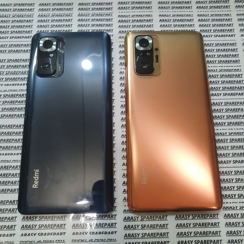 KESING HANDPHONE BackDoor BackCover Casing Housing Fullset Xiaomi Redmi Note 10 Pro ori - Onyx Grey 