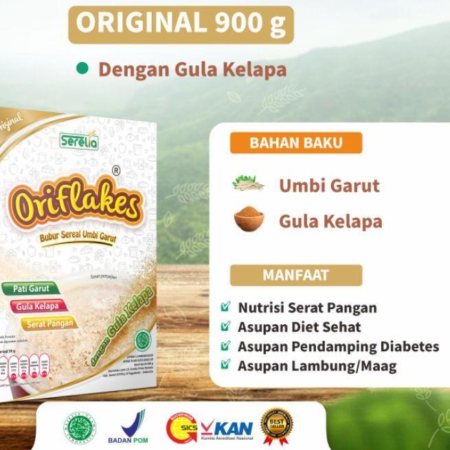

☞ Oriflakes Original - Sereal Umbi Garut Asam Lambung Maag Gerd 900 gram - BISA COD ✱
