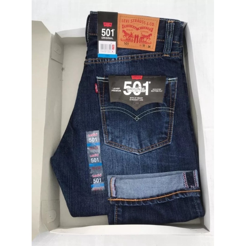 celana panjang jeans 501 pria terbaru | celana jeans 501