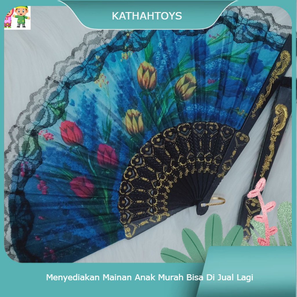 Kipas Spanyol Black Renda / Kipas Hitam Spanyol