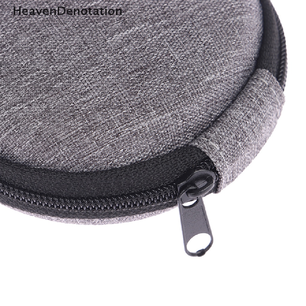 [HeavenDenotation] Tas Penyimpanan Earphone Kecil Kerang Keras Kabel Data Organizer Bag Mini Tech Gadget Portable Case Charger U Disk Zipper Pouch HDV