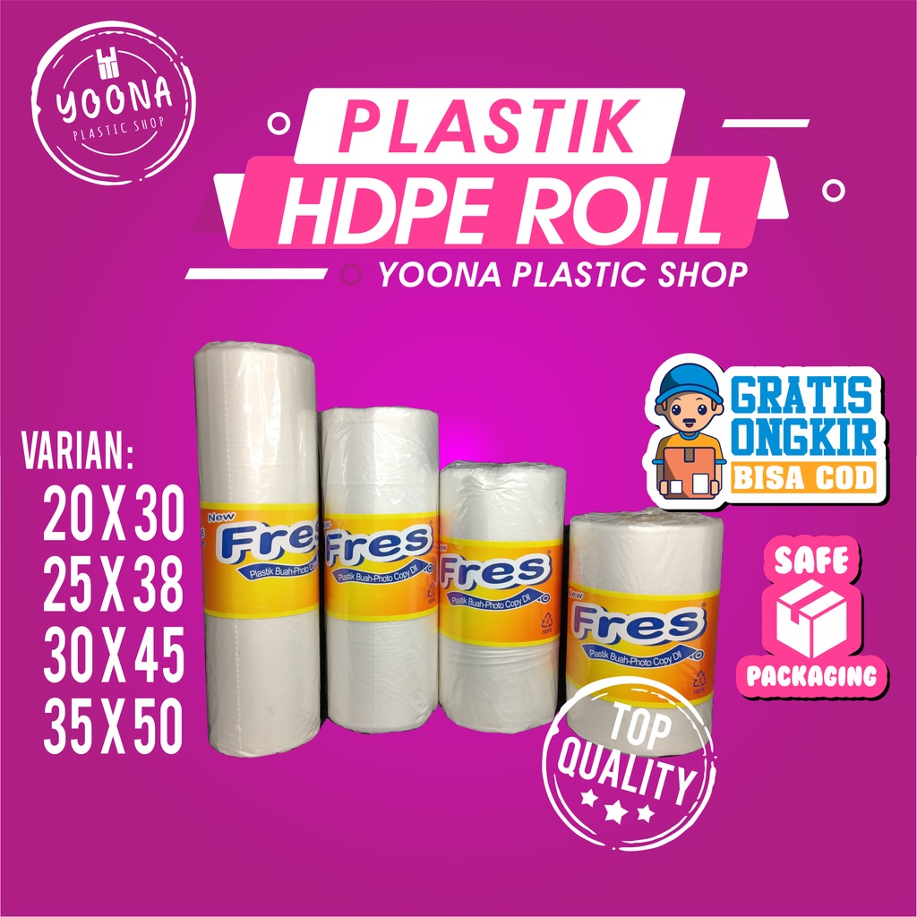 Kantong Plastik HDPE Roll | Kantong Plastik Buah | Kantong Plastik Sayur | HDPE Roll | Plastik Fotoc