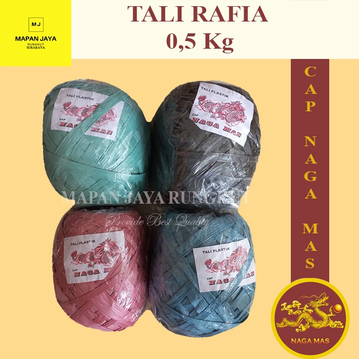 

Tali Plastik Rafia / Tali Rafia Warna / Tali Rafia Hitam / Tali Plastik / Tali Rumput Jepang Besar